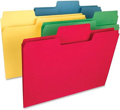 Smead SuperTab Heavyweight File Folder, Oversized 1/3-Cut Tab, Letter Size, Manila, 50 Per Box (10401)