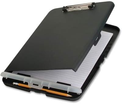 Officemate Slim Clipboard Storage Box, Charcoal (83303)
