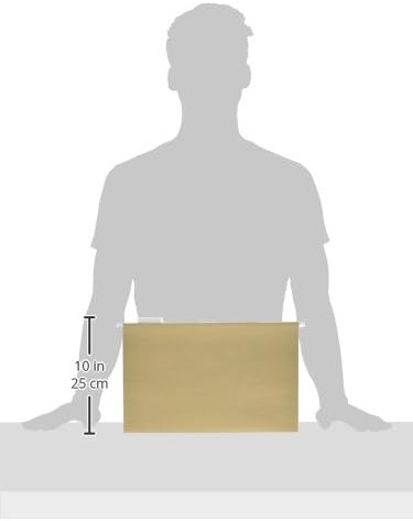 EarthWise by Pendaflex 100% Recycled Hanging Folders, Letter Size, 1/5 Cut, Natural, 25 per Box (74542)