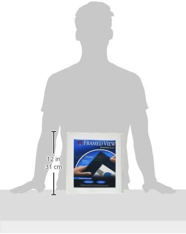 Avery Framed View Binder with 1/2 inch Gap Free Slant Ring, Black (68050)