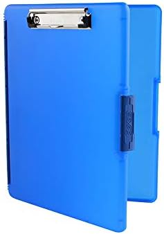 Dexas Slimcase 2 Plastic Clipboard with Storage and Side Opening, Black, Office Supplies Clipboards to Organize, Carry and Store, A4 Holder, Style and Functionality Nursing Clipboards