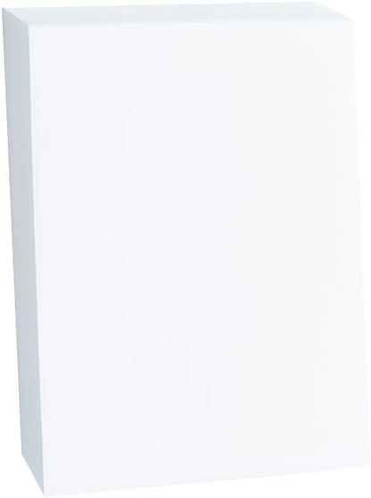 100 Sheets of Heavyweight White Cardstock - Ideal for Business Cards, Art Projects, Invitations, and Stationery Printing | 80 lb Cover Stock | 8.5 x 11 Inches | Thick and Durable Cardstock (216 gsm)