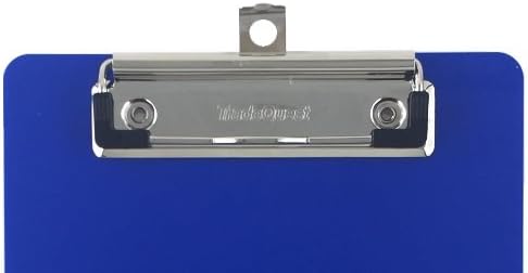 Trade Quest Memo Clipboard 6'' x 9'' Low Profile Clip Plastic (6-Pack) (Dark Blue)