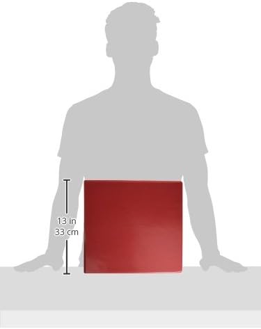 Samsill 4 Inch 3 Ring Binder, Economy Round Ring, Clear View Cover, 675 Sheet Capacity - for Schooo, Home, Office -Red