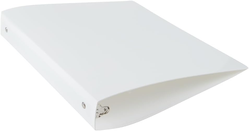 JAM PAPER Plastic 0.75 inch Binder - Clear 3 Ring Binder - Sold Individually