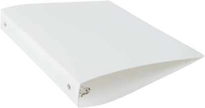 JAM PAPER Plastic 0.75 inch Binder - Clear 3 Ring Binder - Sold Individually