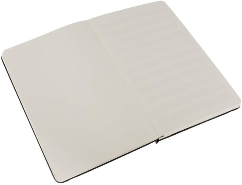Moleskine Art Music Notebook, Hard Cover, Large (5" x 8.25") Pentagram, Black, 192 Pages