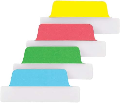 Avery Margin Ultra Tabs, 2.5" x 1", 2-Side Writable, Assorted Pastel Colors, 48 Repositionable Tabs (74867)
