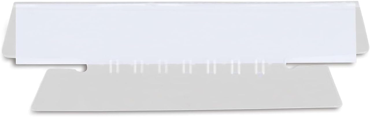 Staples Hanging File Folder Tabs, Clear Plastic, Self-Adhesive Index Tabs for Hanging File Folders, Easy-Read Label Holders, 150 Pack