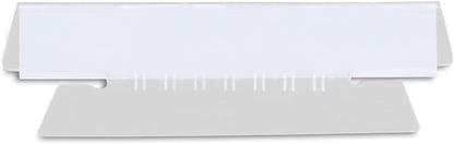 Staples Hanging File Folder Tabs, Clear Plastic, Self-Adhesive Index Tabs for Hanging File Folders, Easy-Read Label Holders, 150 Pack