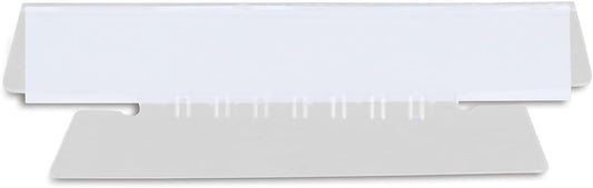 Staples Hanging File Folder Tabs, Clear Plastic, Self-Adhesive Index Tabs for Hanging File Folders, Easy-Read Label Holders, 150 Pack