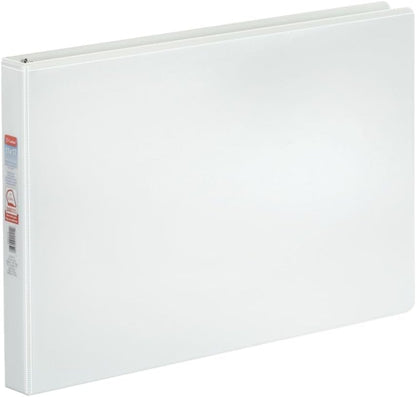 Cardinal 11-Inch x 17-Inch ClearVue Slant-D Ring Binder, 1-Inch, White (22112CB)