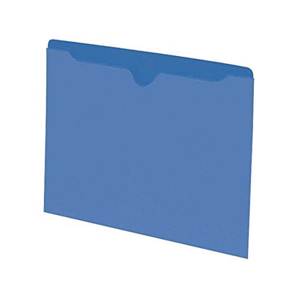 Smead File Jacket, Reinforced Straight-Cut Tab, Flat-No Expansion, Letter Size, Manila, 100 per Box (75500)