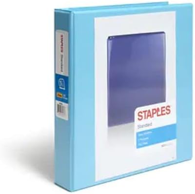Staples Standard 2-Inch 3-Ring View Binder, Holds Up to 450 Sheets, Orange, Durable Binder for Office & School