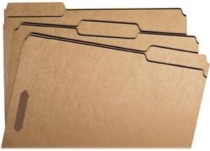 Smead Fastener File Folder, 2 Fasteners, Reinforced 2/5-Cut Tab Right of Center Position, Guide Height, Legal Size, Kraft, 50 per Box (19880)