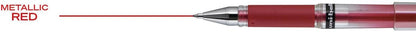 uniball Signo Gel Impact Pens, Bold Point (1.0mm), Metallic Pink Ink, 6 Pens