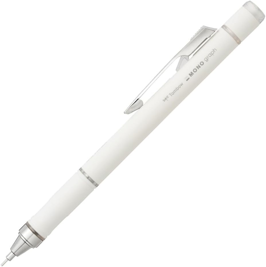 Tombow Mechanical Pencil, 0.5mm, MONO Monograph Grip (Soft Fit Grip for Anti-Fatigue), Ivory DPA-151B