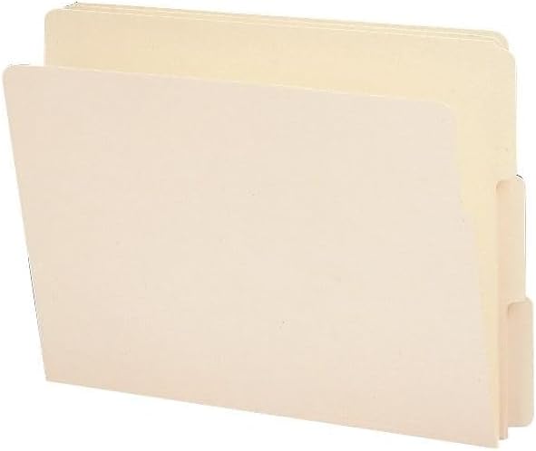 Smead End Tab File Folder, Straight-Cut Tab, Letter Size, Manila, 100 per Box (24100)