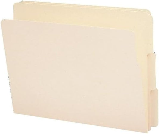 Smead End Tab File Folder, Straight-Cut Tab, Letter Size, Manila, 100 per Box (24100)