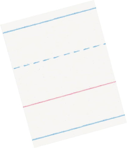 Pacon Handwriting Paper, Zaner-Bloser Grades Pre-K & K, 1-1/8" x 9/16" x 9/16" Ruled 10-1/2" x 8", Ruled Long, 40 Sheets