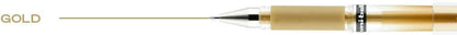 uniball Signo Gel Impact Pens, Bold Point (1.0mm), Metallic Pink Ink, 6 Pens