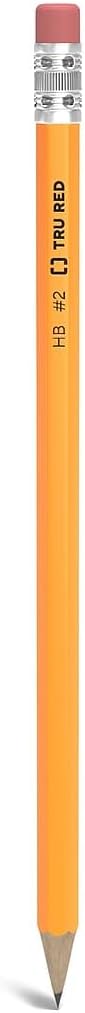 TRU RED Wooden Pencils, #2 Lead, Pre‑Sharpened, 144 Pack – Classroom‑Ready Writing Pencils for Schools & Offices