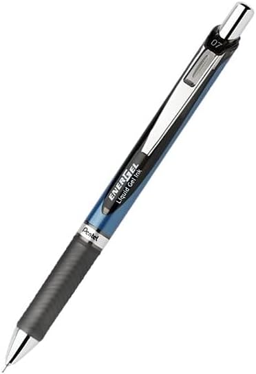 Pentel Pink BCA RTX Retractable Liquid Gel Pen, (0.7mm), Medium Line, Metal Tip, Violet Ink, Pack of 3 (BL77BP3V)