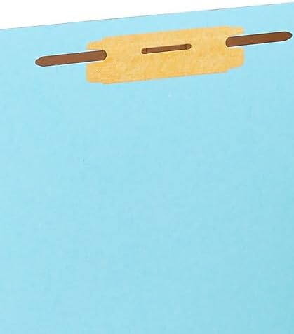 Staples Recycled Pressboard Classification Folder, Letter Size, 1 Divider, 1.75″ Expansion, Light Blue, 60% Recycled Material, 40/Carton