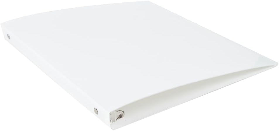 JAM PAPER Plastic 0.75 inch Binder - Clear 3 Ring Binder - Sold Individually