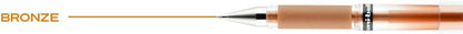 uniball Signo Gel Impact Pens, Bold Point (1.0mm), Metallic Pink Ink, 6 Pens
