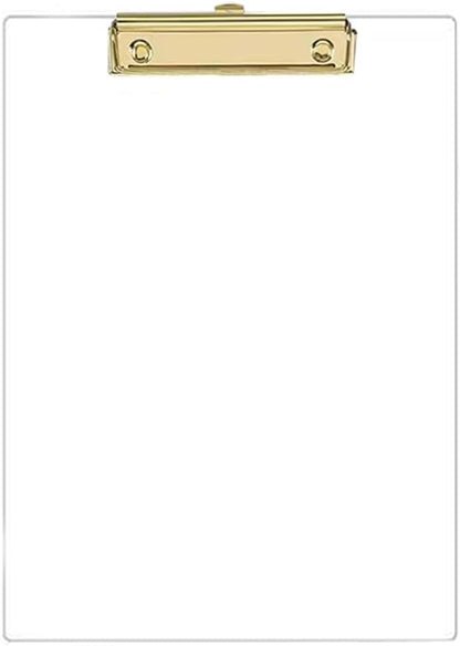 JIARI Acrylic Glitter Clipboard, Office Letter Size 8.5 x 11 Inches, A4 Paper Size, 1 Pack (Glitter-Rose Gold)