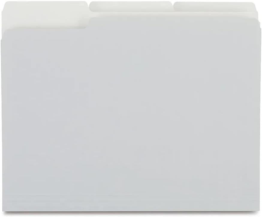 Staples File Folders, Letter Size, 1/3‑Cut Tabs, Purple, Durable 10.5‑Point Paper Stock, 100/Pack