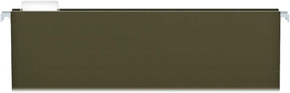 Pendaflex Extra Capacity Reinforced Hanging File, 3", Legal Size, Standard Green, 1/5 Cut, 25/BX (04153x3)