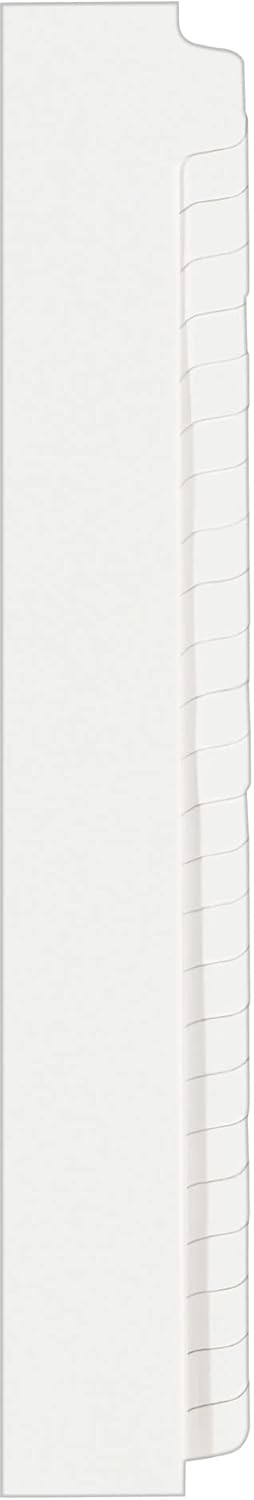 Avery Blank Tab Legal Exhibit Binder Dividers, White Unlaminated Tabs, Letter-Size, Standard Collated 25-Tab Set (11959)