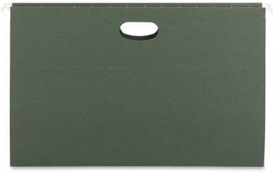 Smead Hanging File Pocket with Full-Height Gusset, 3-1/2" Expansion, Letter Size, Standard Green, 10 per Box (64220)