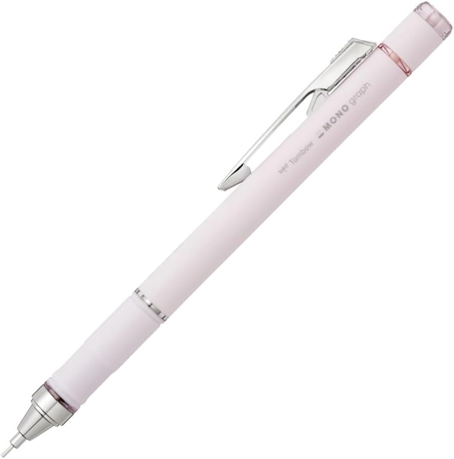 Tombow Mechanical Pencil, 0.5mm, MONO Monograph Grip (Soft Fit Grip for Anti-Fatigue), Ivory DPA-151B