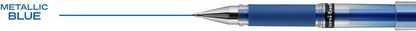 uniball Signo Gel Impact Pens, Bold Point (1.0mm), Metallic Pink Ink, 6 Pens