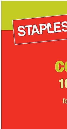 Staples 100% Recycled 8.5-Inch x 11-Inch Copy Paper 20 lbs 92B 500/Ream 10 Ream/Count, For Office, School & Home