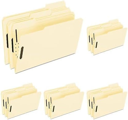Pendaflex Manila Fastener Folders, Legal Size, 2 Fasteners, 1/3 Cut, 50/BX (FM313EE)