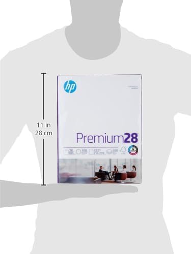 HP Printer Paper | 8.5 x 11 Paper | Premium 24 lb | 1 Ream - 500 Sheets | 100 Bright | Made in USA - FSC Certified | 112400R