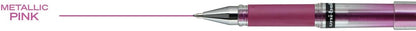 uniball Signo Gel Impact Pens, Bold Point (1.0mm), Metallic Pink Ink, 6 Pens