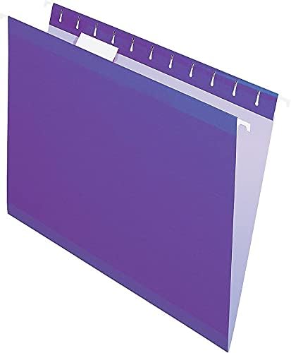 Pendaflex Reinforced Hanging File Folders, Letter Size, Bright Green, 1/5 Cut, 25/BX (4152 1/5 BGR)