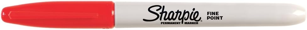 SHARPIE Fine Point Permanent Markers, Red, 1 Count