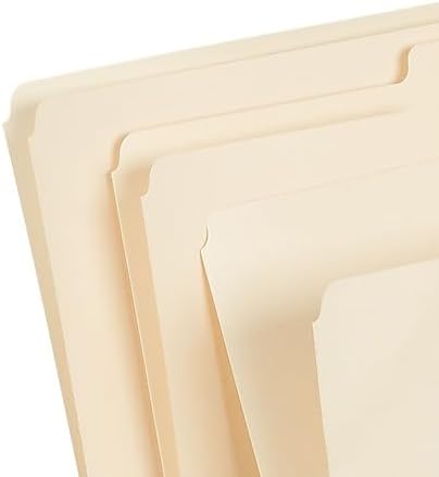 Staples Recycled File Folders, Legal Size, 1/3‑Cut Tabs, Manila, 30% Recycled Paper Stock, 100/Box