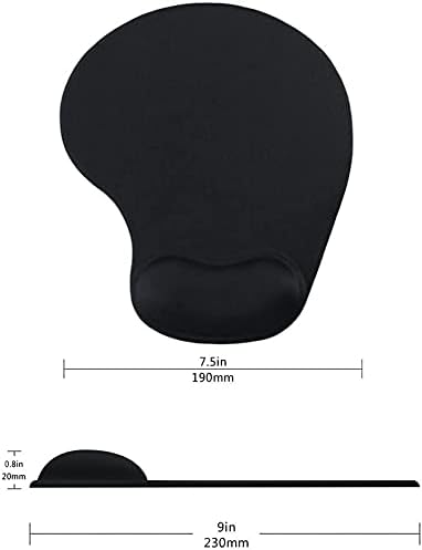 Office Mousepad with Gel Wrist Support - Ergonomic Gaming Desktop Mouse Pad Wrist Rest - Design Gamepad Mat Rubber Base for Laptop Computer -Silicone Non-Slip Special-Textured Surface (01Pink)