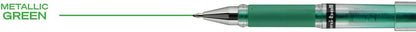 uniball Signo Gel Impact Pens, Bold Point (1.0mm), Metallic Pink Ink, 6 Pens