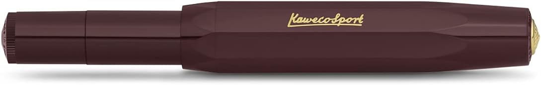 Kaweco CLASSIC SPORT Rollerball Bordeaux I Gel/Ballpoint Pen Including 0.7 mm Refill I in Classic Design with Ceramic Ball 13.5 cm