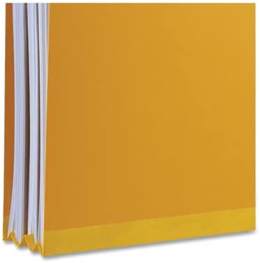 Universal Pressboard Classification Folders, Letter, Six-Section, Yellow, 10/Box (10304)