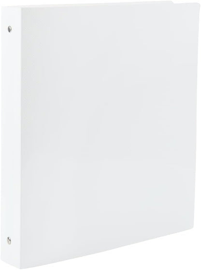 JAM PAPER Plastic 0.75 inch Binder - Clear 3 Ring Binder - Sold Individually