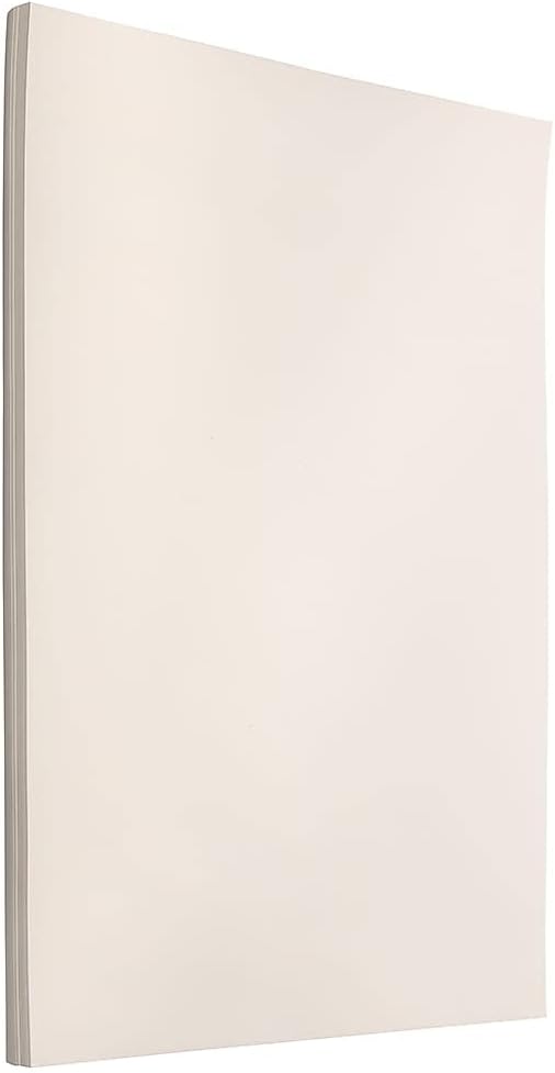 JAM PAPER Ledger Matte 24lb Paper - 90 gsm - 11 x 17 Tabloid - Yellow Recycled - 100 Sheets/Pack